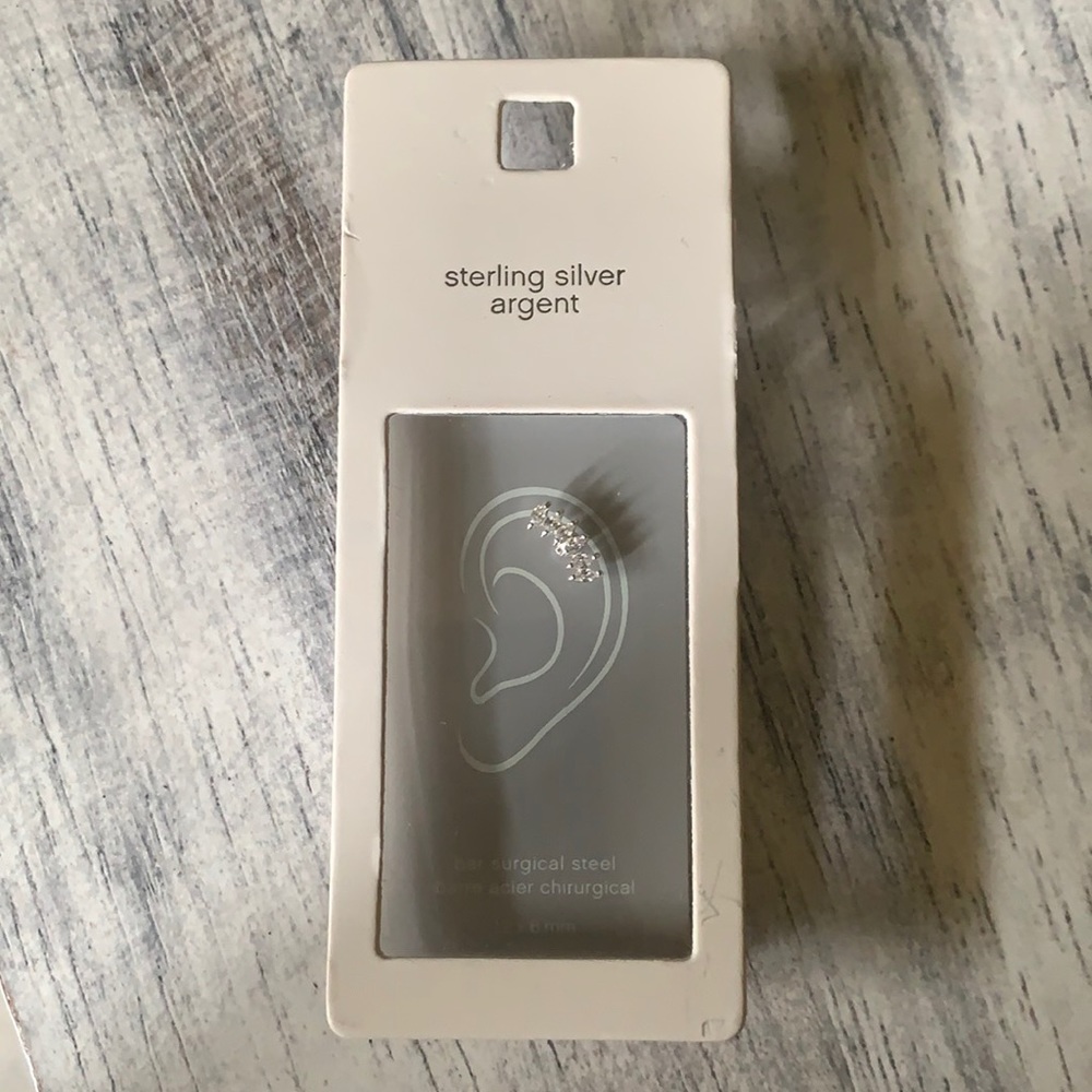Sterling Silver Argent Earring